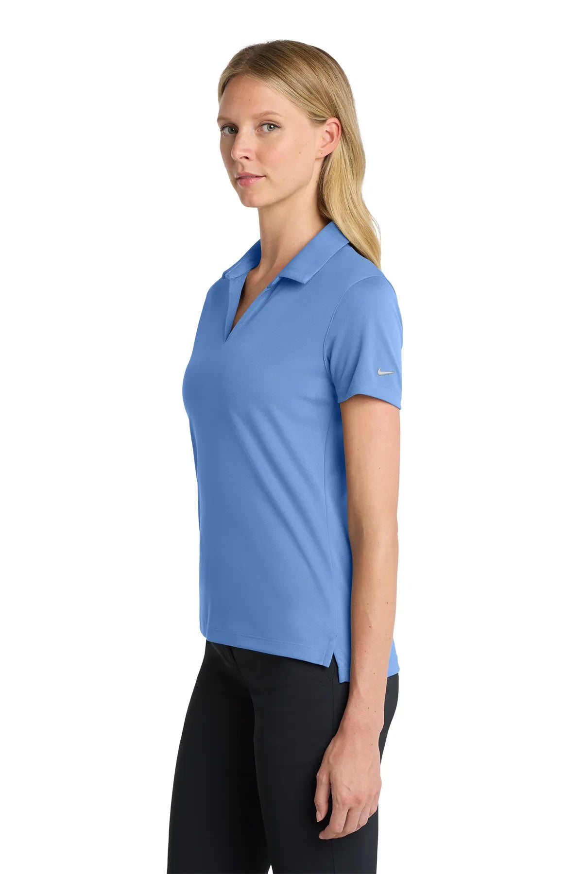 Nike Ladies Dri-FIT Micro Pique 2.0 Polo NKDC1991  Valor Blue_3