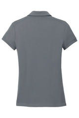 Nike Ladies Dri-FIT Solid Icon Pique Modern Fit Polo.  746100 Dark Grey_5