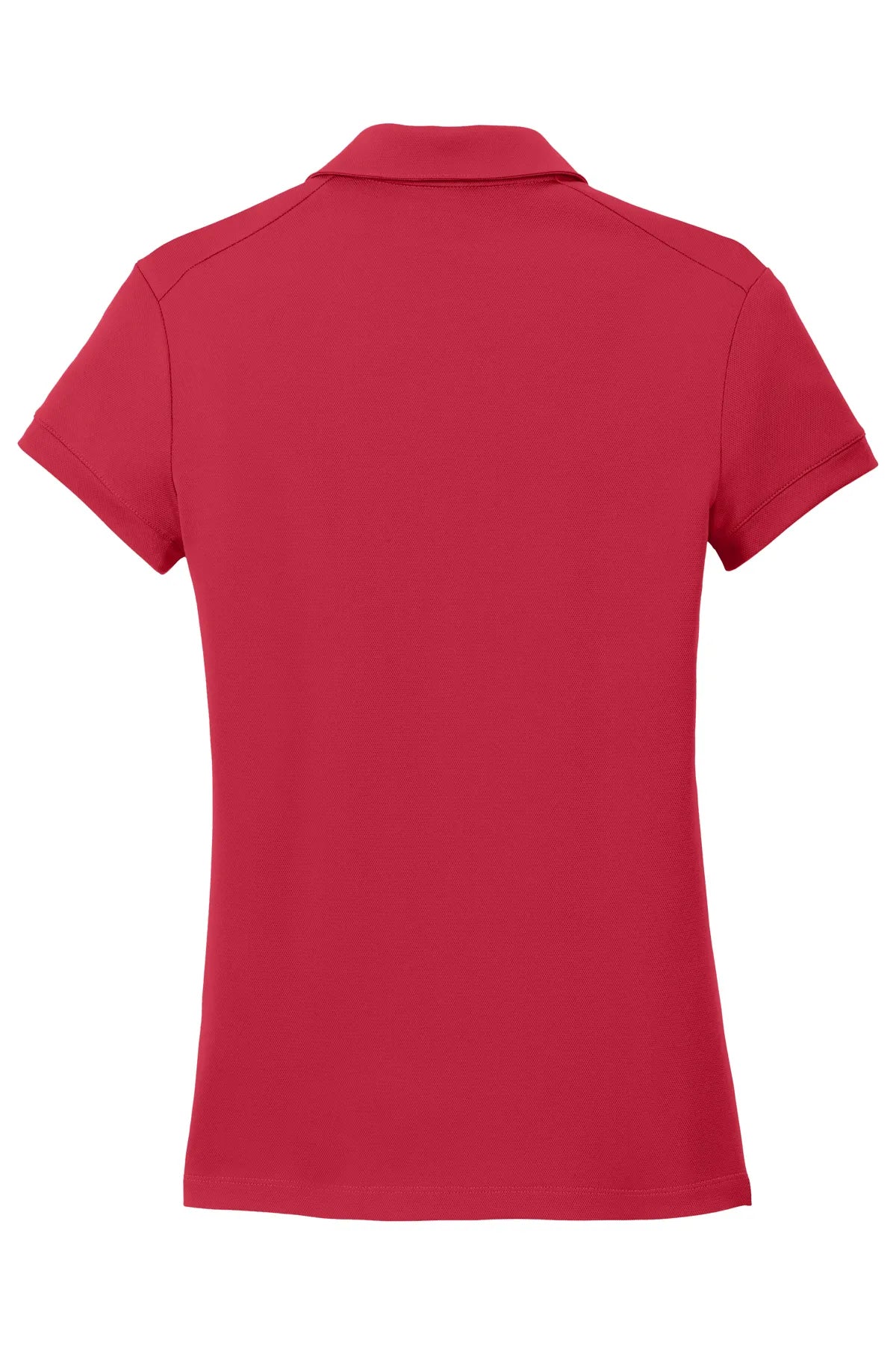 Nike Ladies Dri-FIT Solid Icon Pique Modern Fit Polo.  746100 Gym Red_5