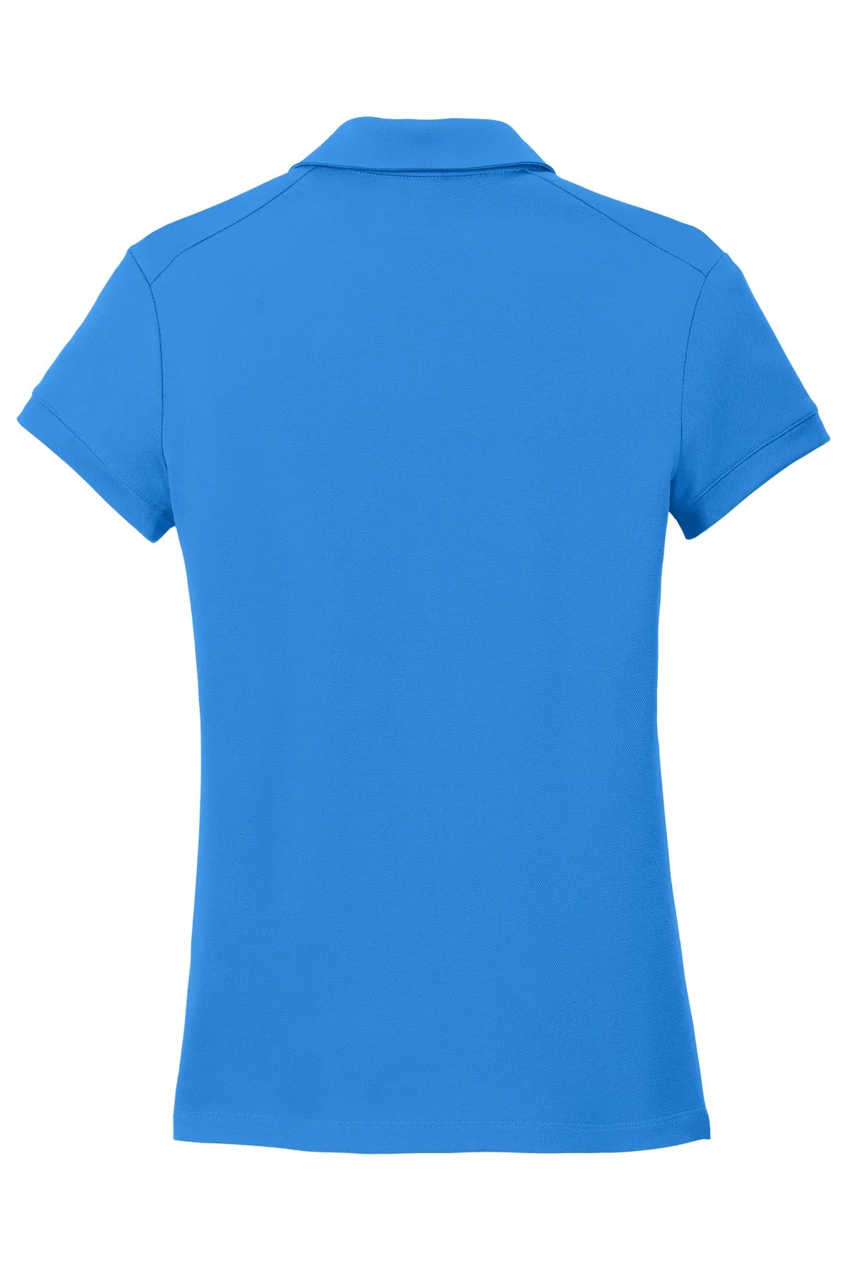 Nike Ladies Dri-FIT Solid Icon Pique Modern Fit Polo.  746100 Light Photo Blue_5