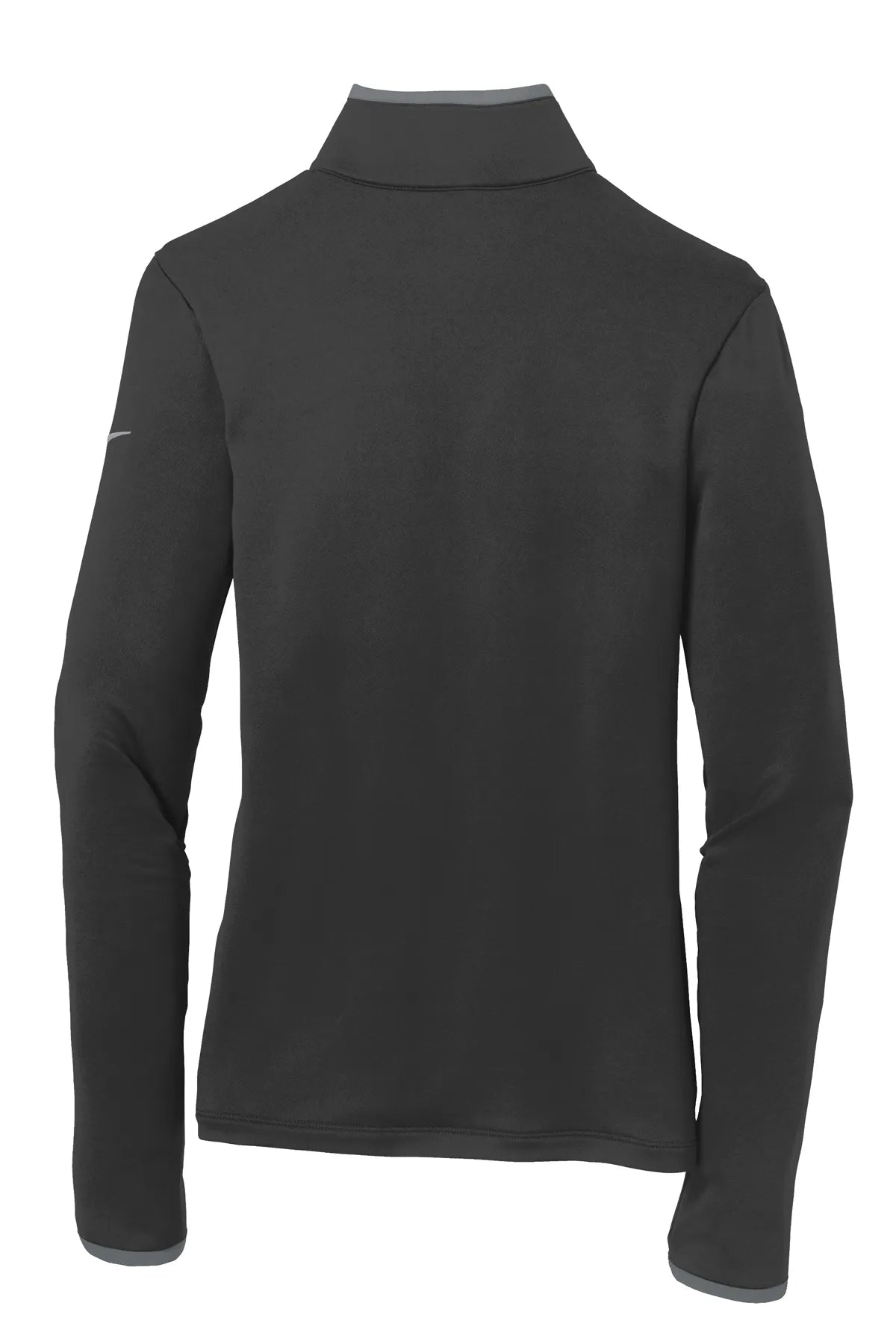 Nike Ladies Dri-FIT Stretch 1/2-Zip Cover-Up. 779796 Black Dark Grey_5