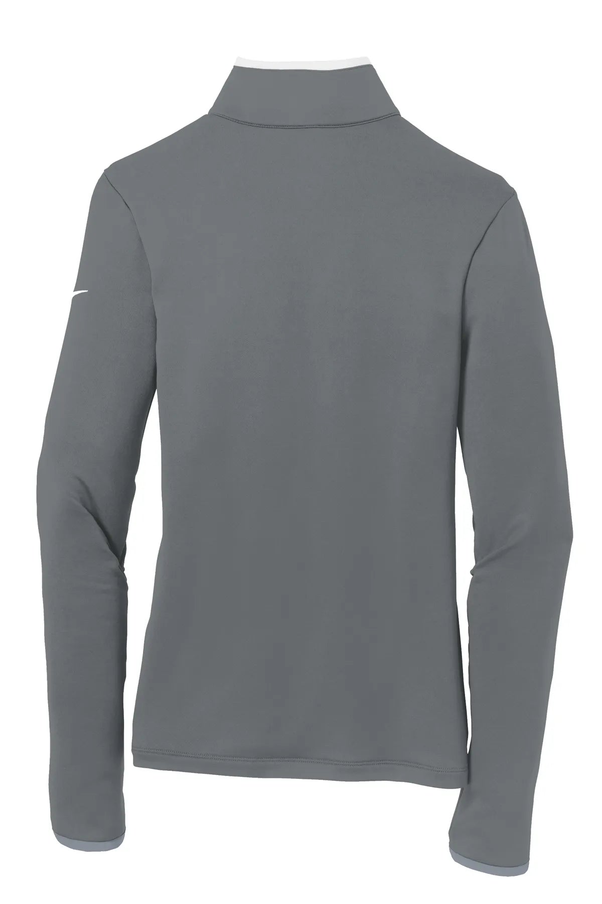 Nike Ladies Dri-FIT Stretch 1/2-Zip Cover-Up. 779796 Dark Grey White_5