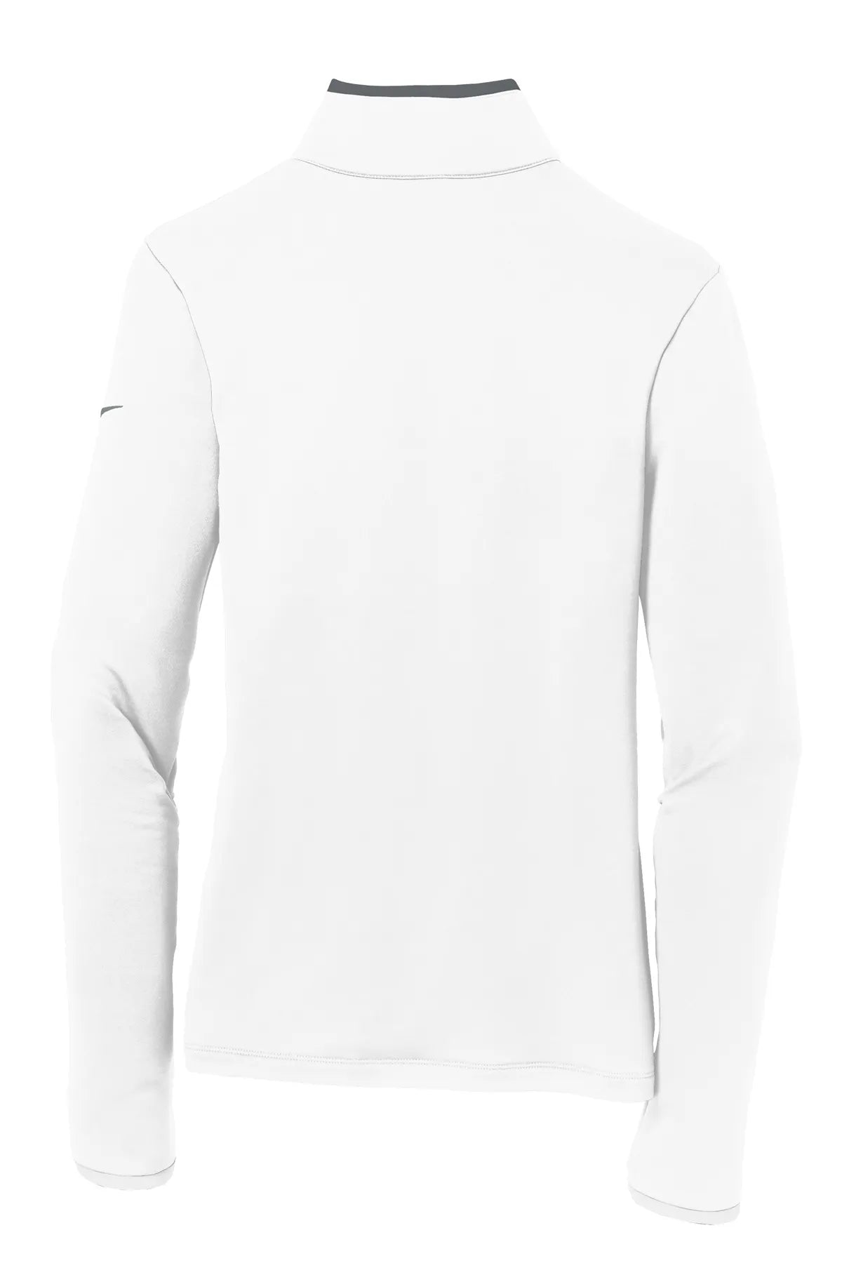 Nike Ladies Dri-FIT Stretch 1/2-Zip Cover-Up. 779796 White Dark Grey_5