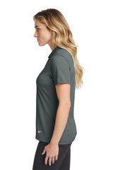 Nike Ladies Dri-FIT Vertical Mesh Polo. 637165 Anthracite_3