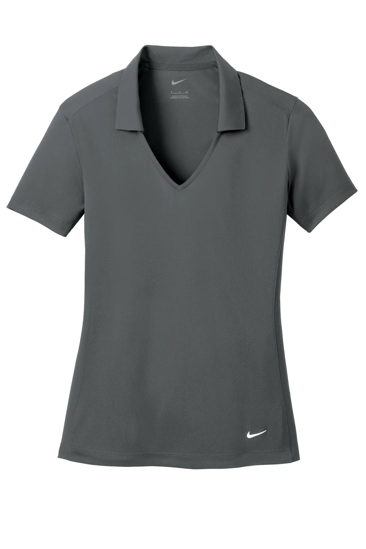 Nike Ladies Dri-FIT Vertical Mesh Polo. 637165 Anthracite_4