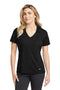 Nike Ladies Dri-FIT Vertical Mesh Polo. 637165 Black_1