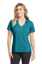 Nike Ladies Dri-FIT Vertical Mesh Polo. 637165 Blustery_1