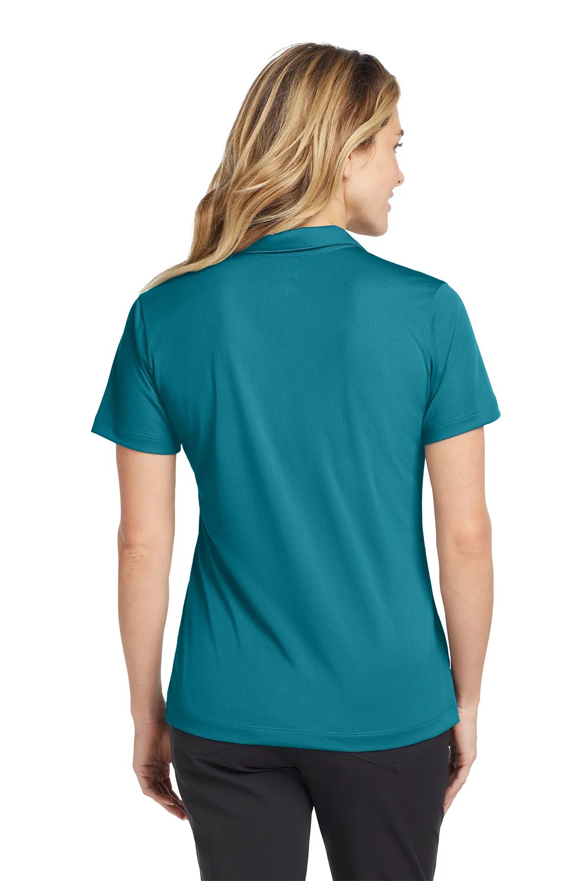 Nike Ladies Dri-FIT Vertical Mesh Polo. 637165 Blustery_2