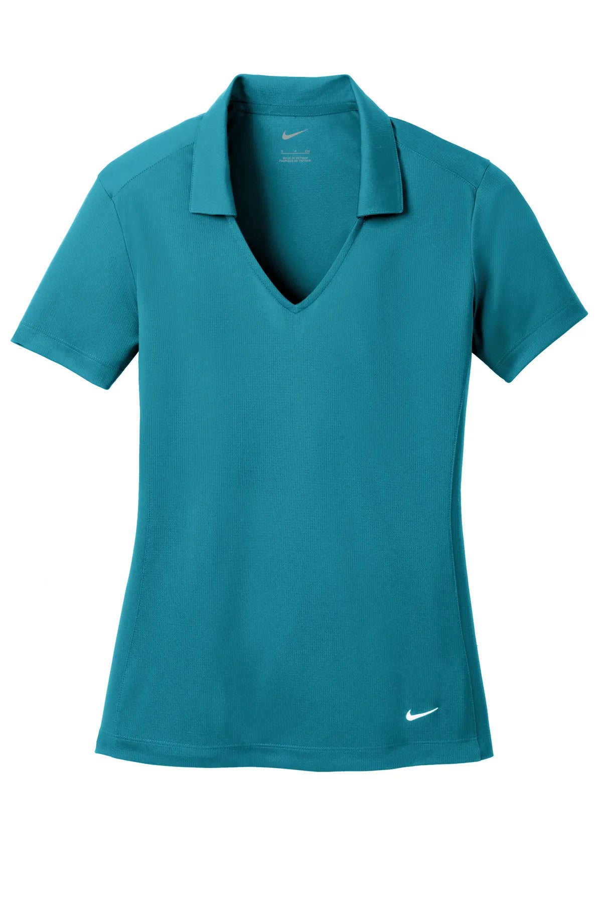 Nike Ladies Dri-FIT Vertical Mesh Polo. 637165 Blustery_4