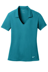 Nike Ladies Dri-FIT Vertical Mesh Polo. 637165 Blustery_4