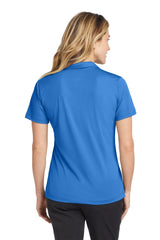 Nike Ladies Dri-FIT Vertical Mesh Polo. 637165 Brisk Blue_2