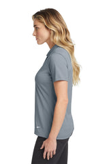Nike Ladies Dri-FIT Vertical Mesh Polo. 637165 Cool Grey_3