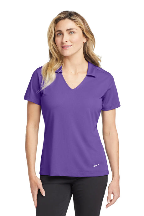 Nike Ladies Dri-FIT Vertical Mesh Polo. 637165 Court Purple_1