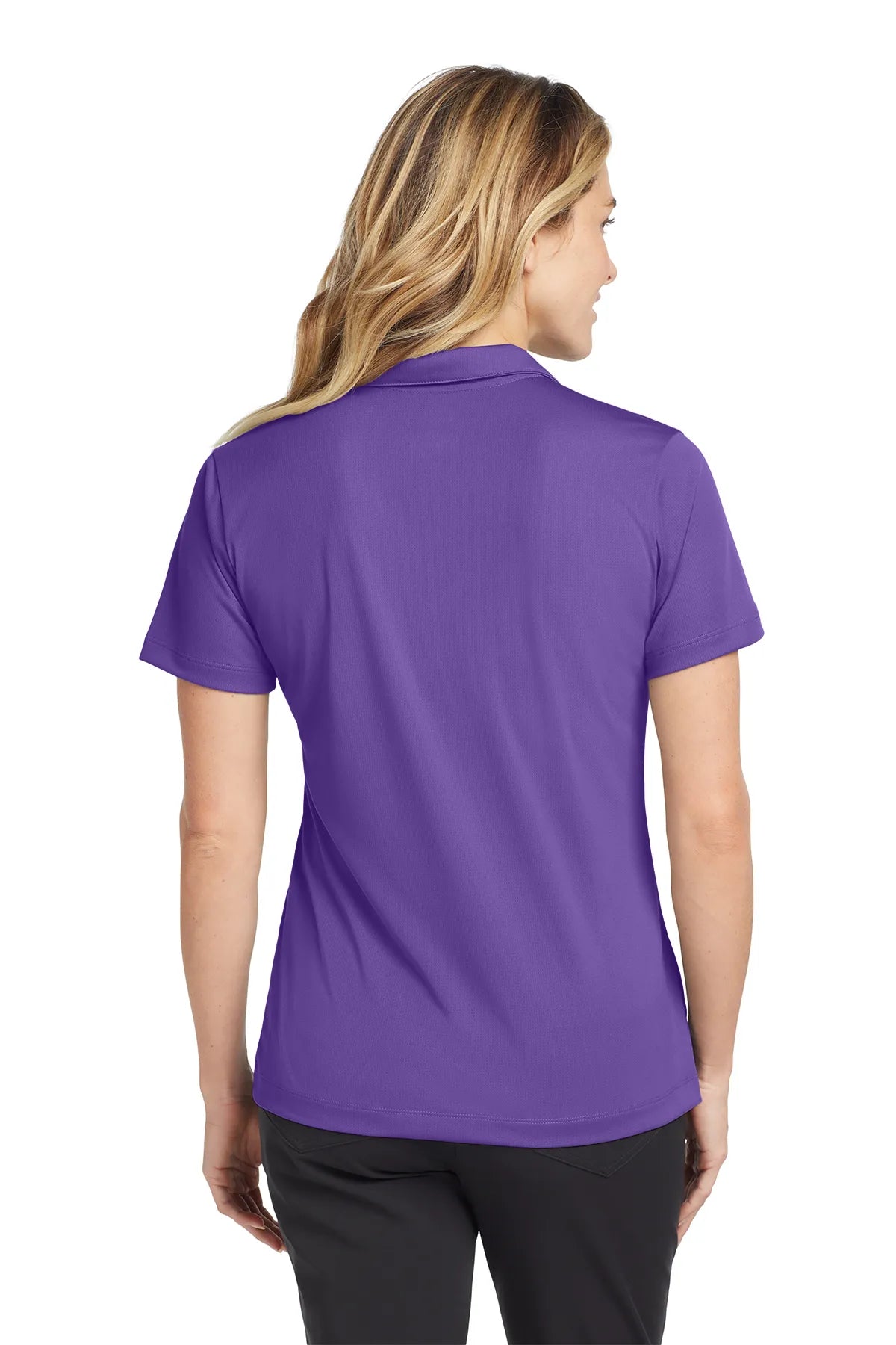 Nike Ladies Dri-FIT Vertical Mesh Polo. 637165 Court Purple_2