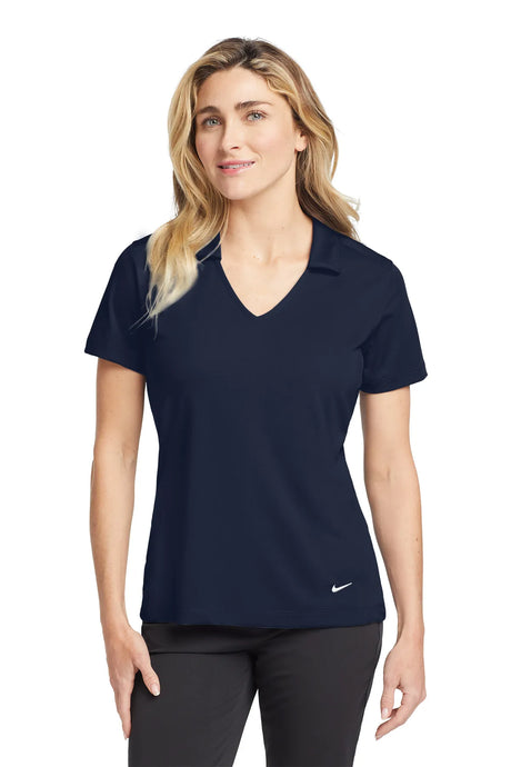 Nike Ladies Dri-FIT Vertical Mesh Polo. 637165 Marine_1