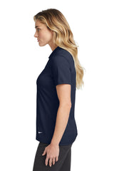 Nike Ladies Dri-FIT Vertical Mesh Polo. 637165 Marine_3