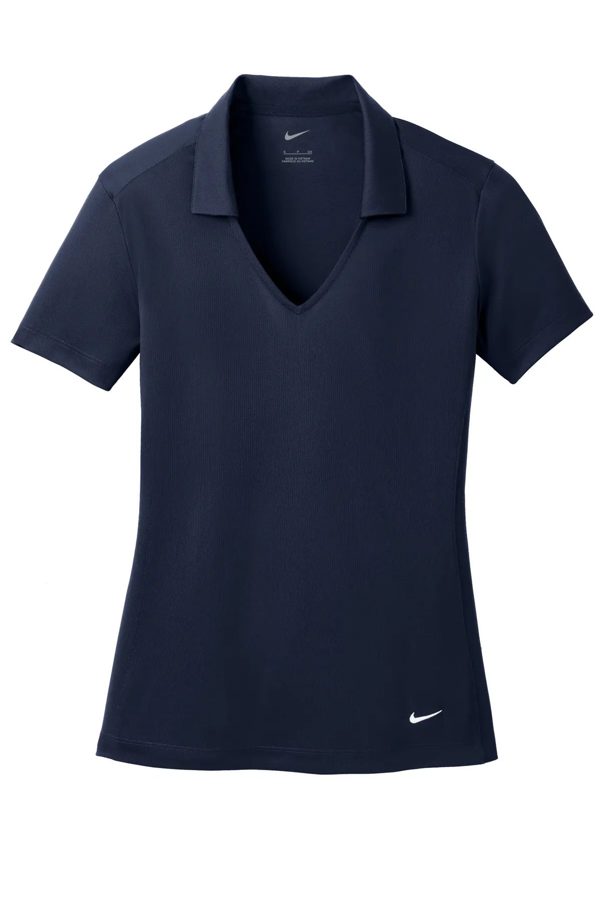 Nike Ladies Dri-FIT Vertical Mesh Polo. 637165 Marine_4