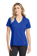 Nike Ladies Dri-FIT Vertical Mesh Polo. 637165 Old Royal_1