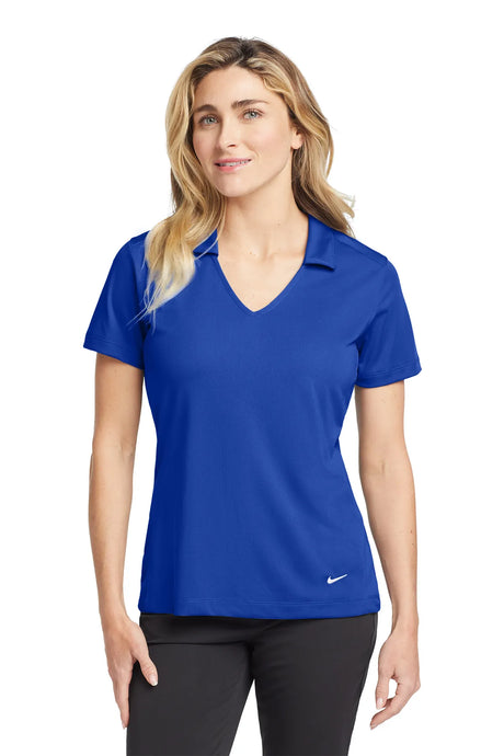 Nike Ladies Dri-FIT Vertical Mesh Polo. 637165 Old Royal_1