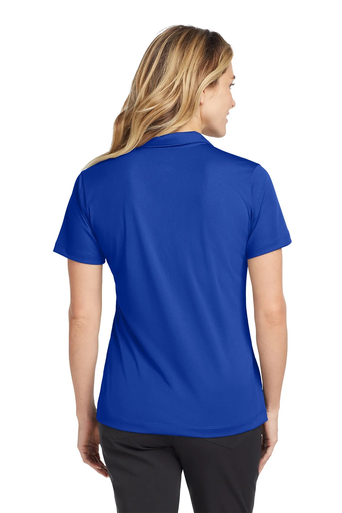 Nike Ladies Dri-FIT Vertical Mesh Polo. 637165 Old Royal_2