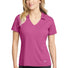 Nike Ladies Dri-FIT Vertical Mesh Polo. 637165 Pink Fire_1