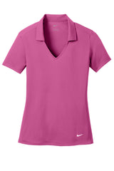 Nike Ladies Dri-FIT Vertical Mesh Polo. 637165 Pink Fire_4
