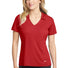 Nike Ladies Dri-FIT Vertical Mesh Polo. 637165 University Red_1