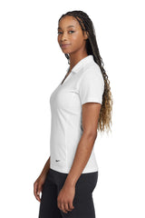 Nike Ladies Dri-FIT Vertical Mesh Polo. 637165 White_3