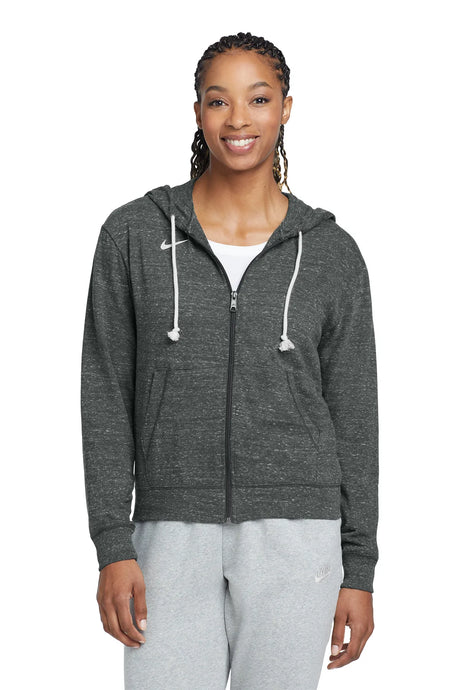 Nike Ladies Gym Vintage Full-Zip Hoodie CN9402 Team Anthracite_1