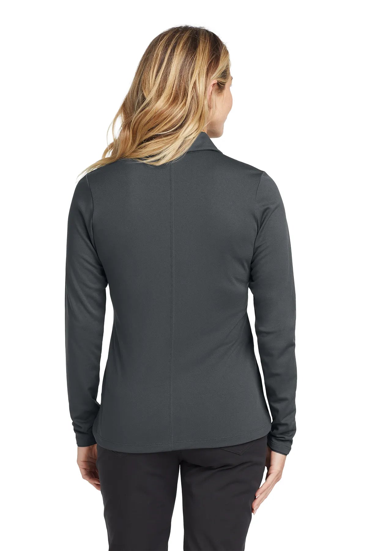 Nike Ladies Long Sleeve Dri-FIT Stretch Tech Polo. 545322 Anthracite_2
