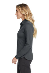 Nike Ladies Long Sleeve Dri-FIT Stretch Tech Polo. 545322 Anthracite_3