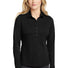 Nike Ladies Long Sleeve Dri-FIT Stretch Tech Polo. 545322 Black_1