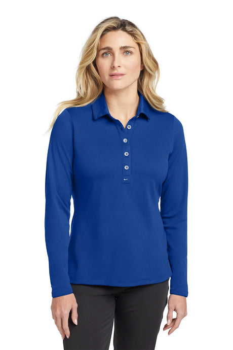 Nike Ladies Long Sleeve Dri-FIT Stretch Tech Polo. 545322 Blue Sapphire_1