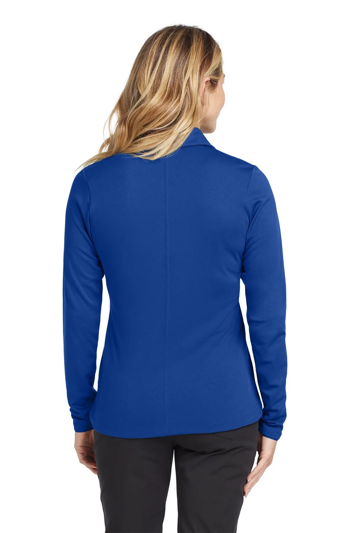 Nike Ladies Long Sleeve Dri-FIT Stretch Tech Polo. 545322 Blue Sapphire_2