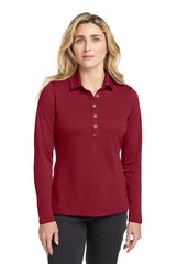 Nike Ladies Long Sleeve Dri-FIT Stretch Tech Polo. 545322 Varsity Red_1
