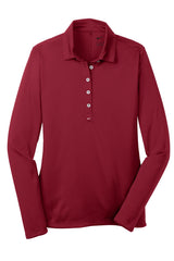 Nike Ladies Long Sleeve Dri-FIT Stretch Tech Polo. 545322 Varsity Red_4