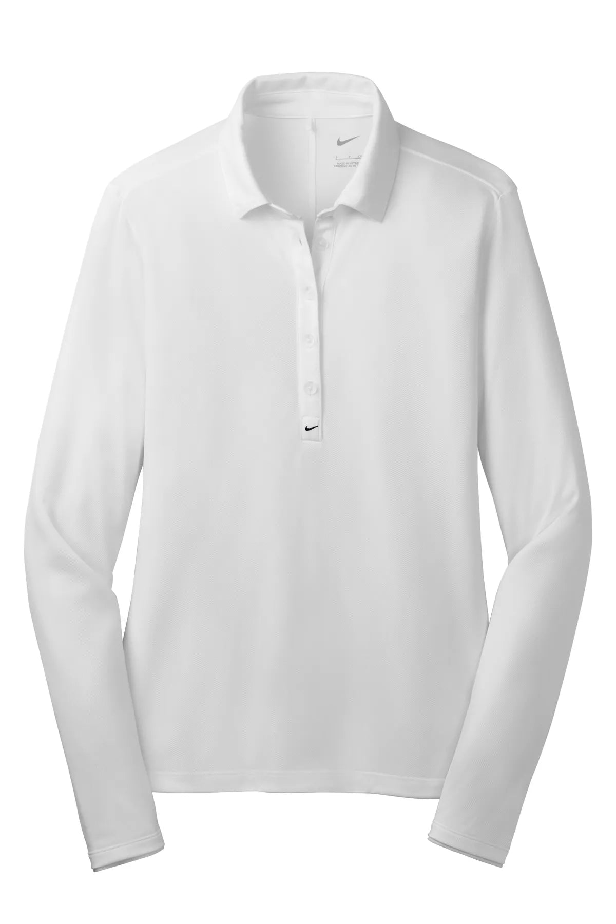 Nike Ladies Long Sleeve Dri-FIT Stretch Tech Polo. 545322 White_4