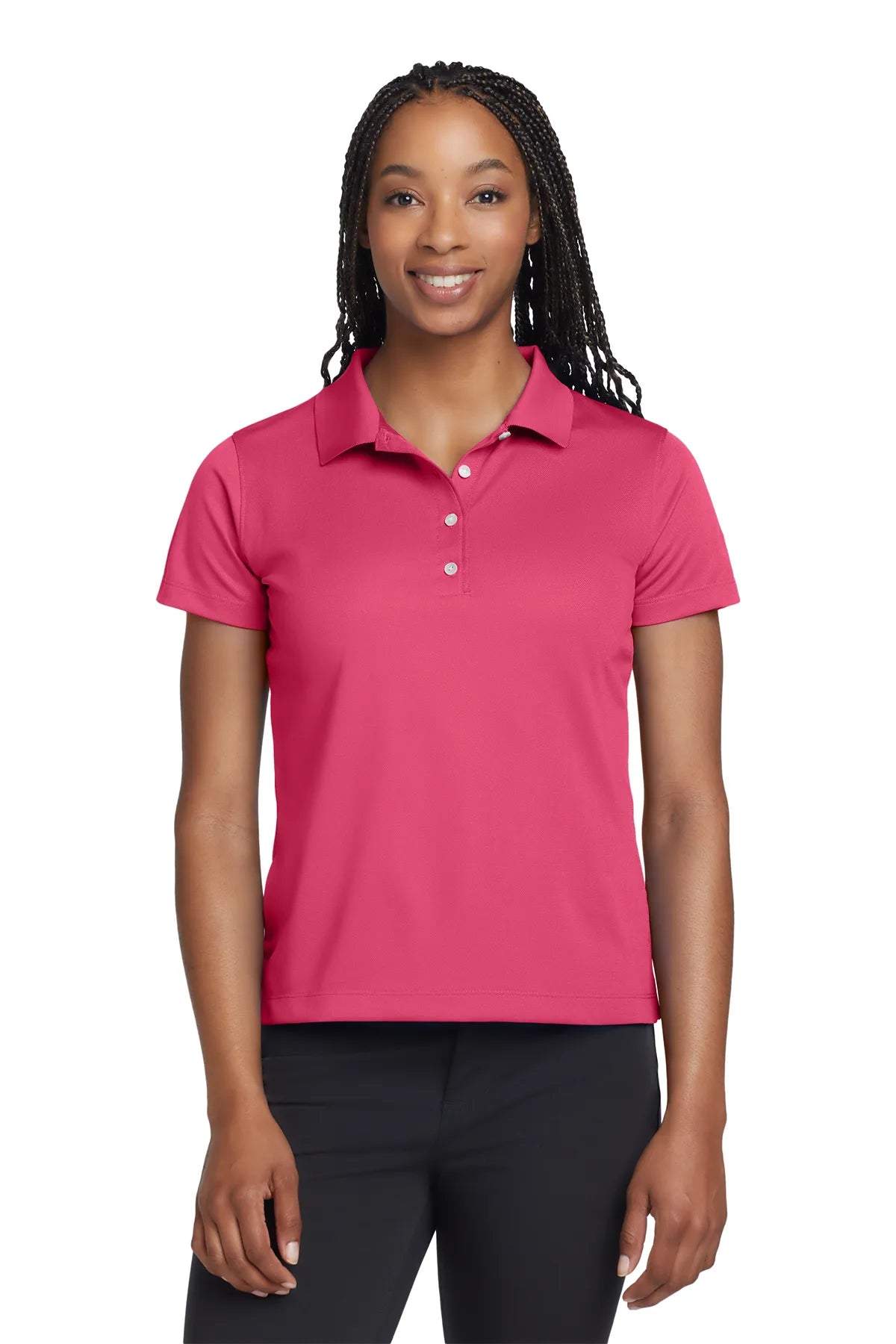 Nike Ladies Tech Basic Dri-FIT Polo.  203697 Flamingo_1