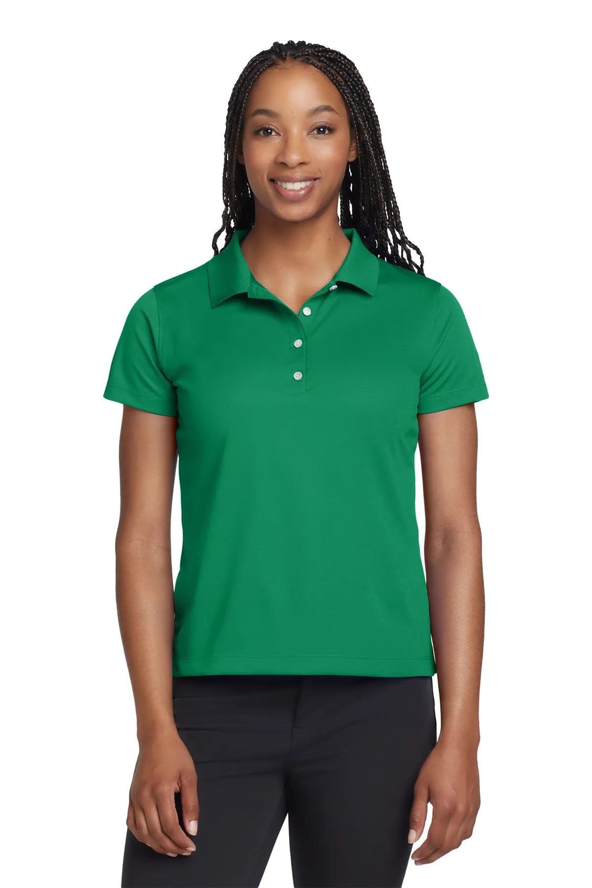Nike Ladies Tech Basic Dri-FIT Polo.  203697 Lucky Green_1