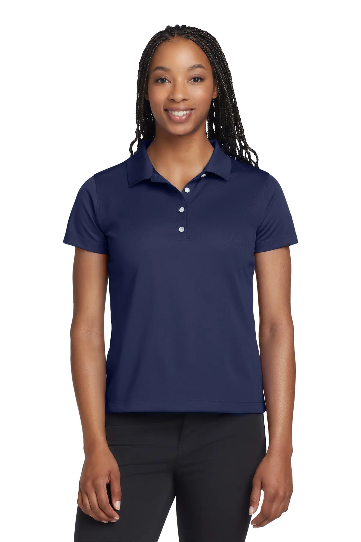 Nike Ladies Tech Basic Dri-FIT Polo.  203697 Midnight Navy-1