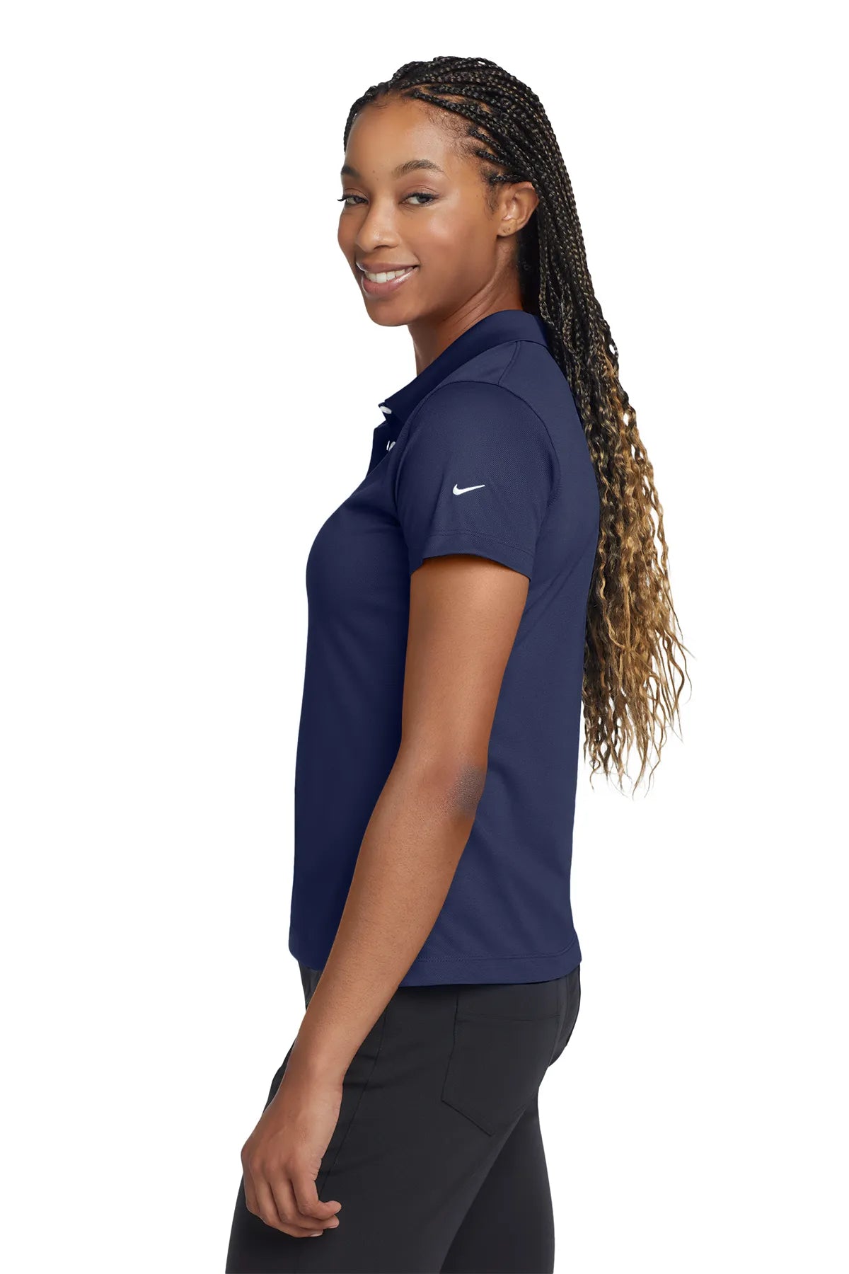 Nike Ladies Tech Basic Dri-FIT Polo.  203697 Midnight Navy-3