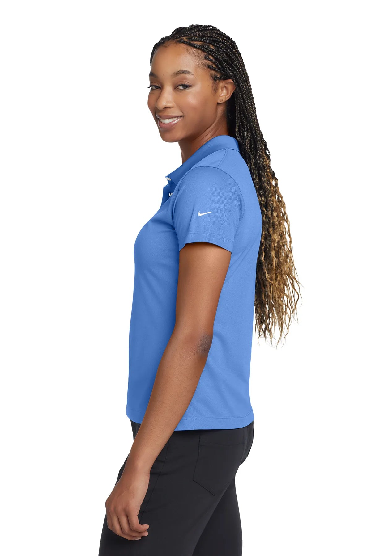 Nike Ladies Tech Basic Dri-FIT Polo.  203697 University Blue_3