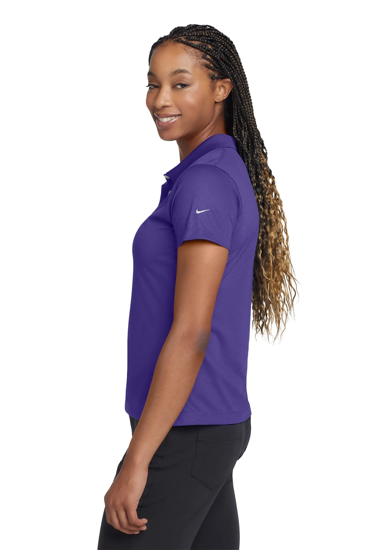 Nike Ladies Tech Basic Dri-FIT Polo.  203697 Varsity Purple_3
