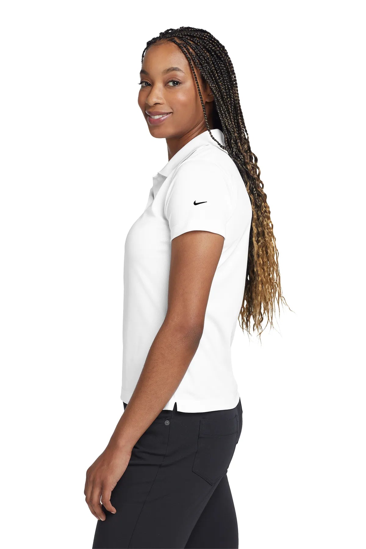 Nike Ladies Tech Basic Dri-FIT Polo.  203697 White-3