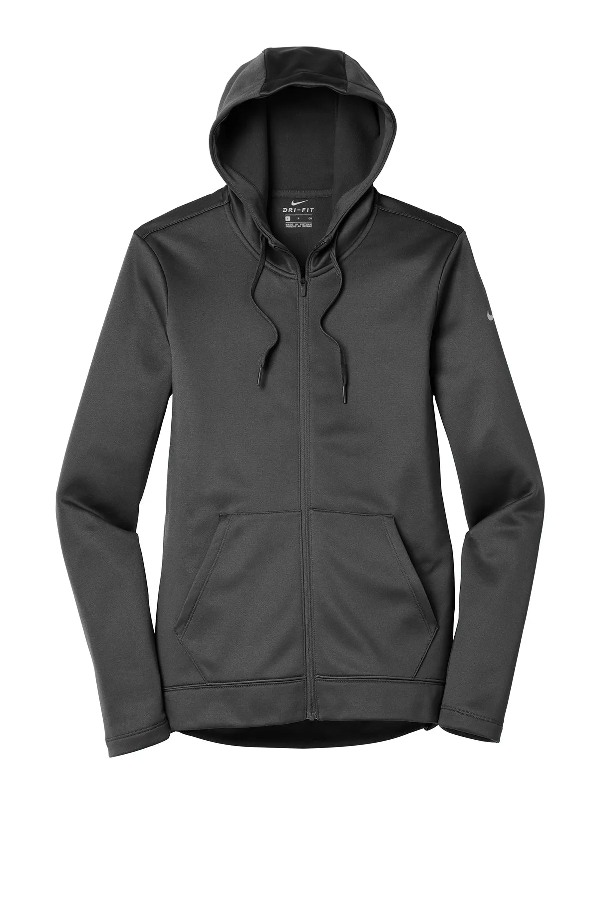 Nike Ladies Therma-FIT Full-Zip Fleece Hoodie. NKAH6264 Anthracite_4
