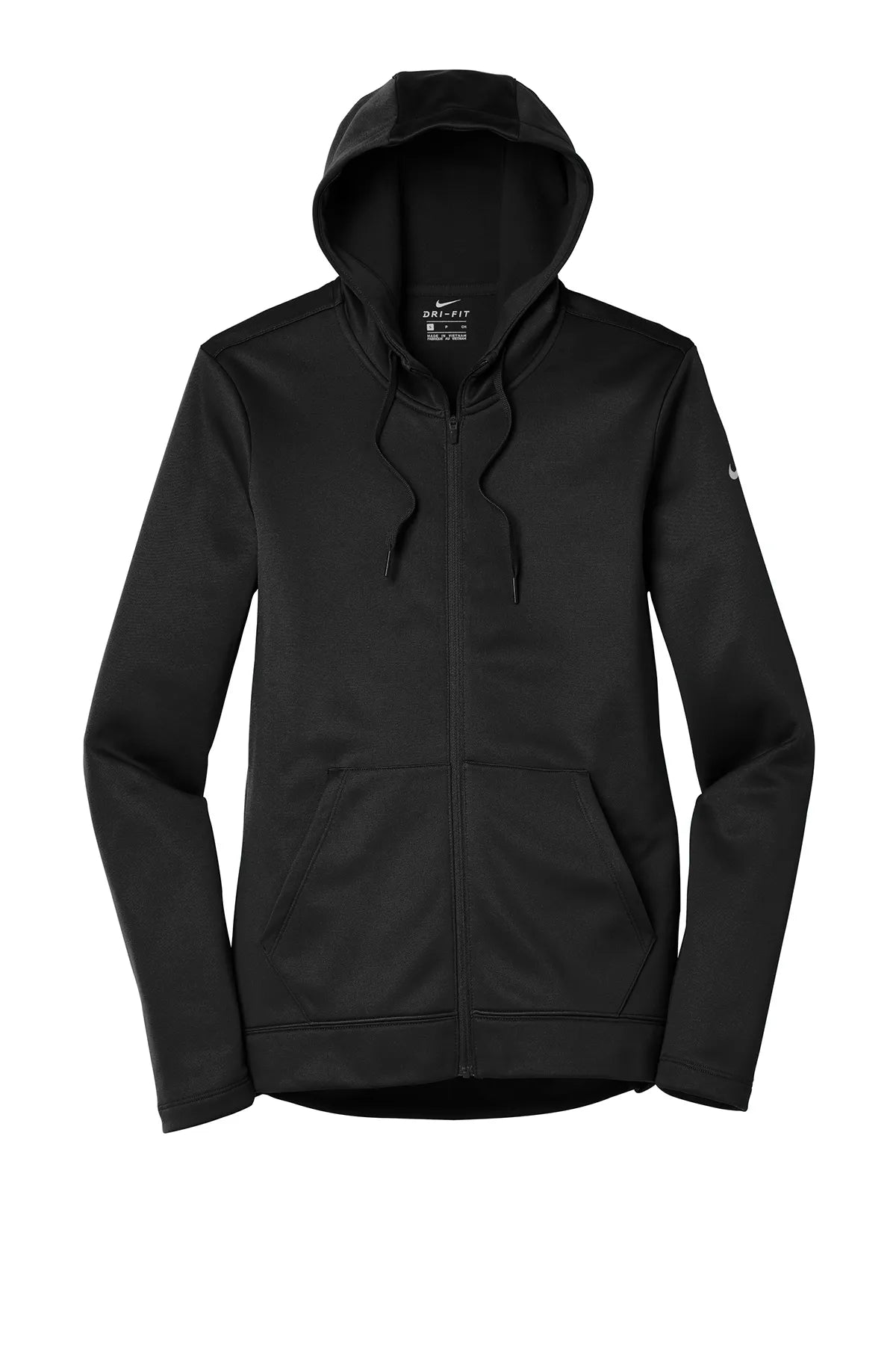Nike Ladies Therma-FIT Full-Zip Fleece Hoodie. NKAH6264 Black_4