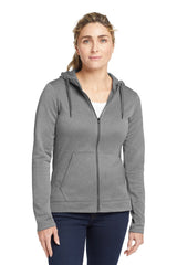 Nike Ladies Therma-FIT Full-Zip Fleece Hoodie. NKAH6264 Dark Grey Heather_1