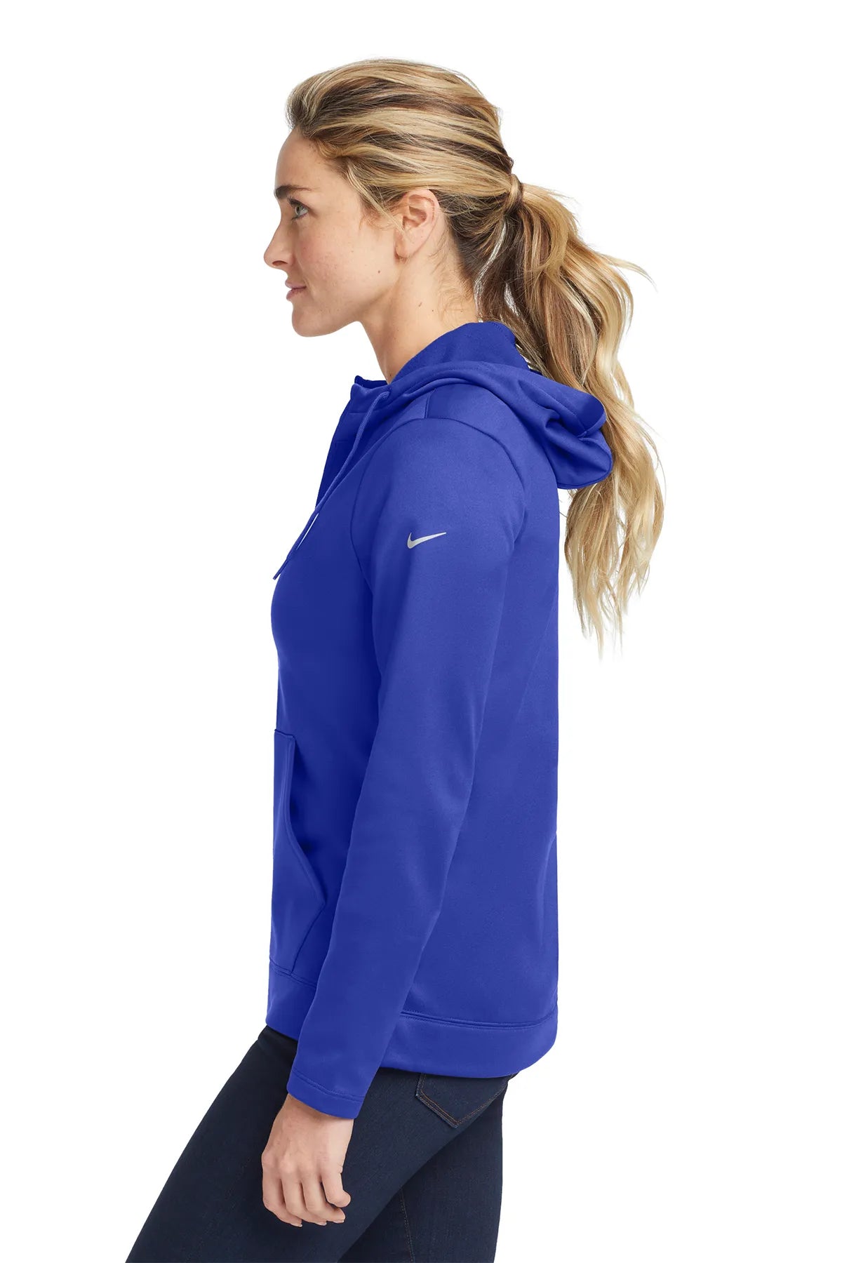Nike Ladies Therma-FIT Full-Zip Fleece Hoodie. NKAH6264 Game Royal_3
