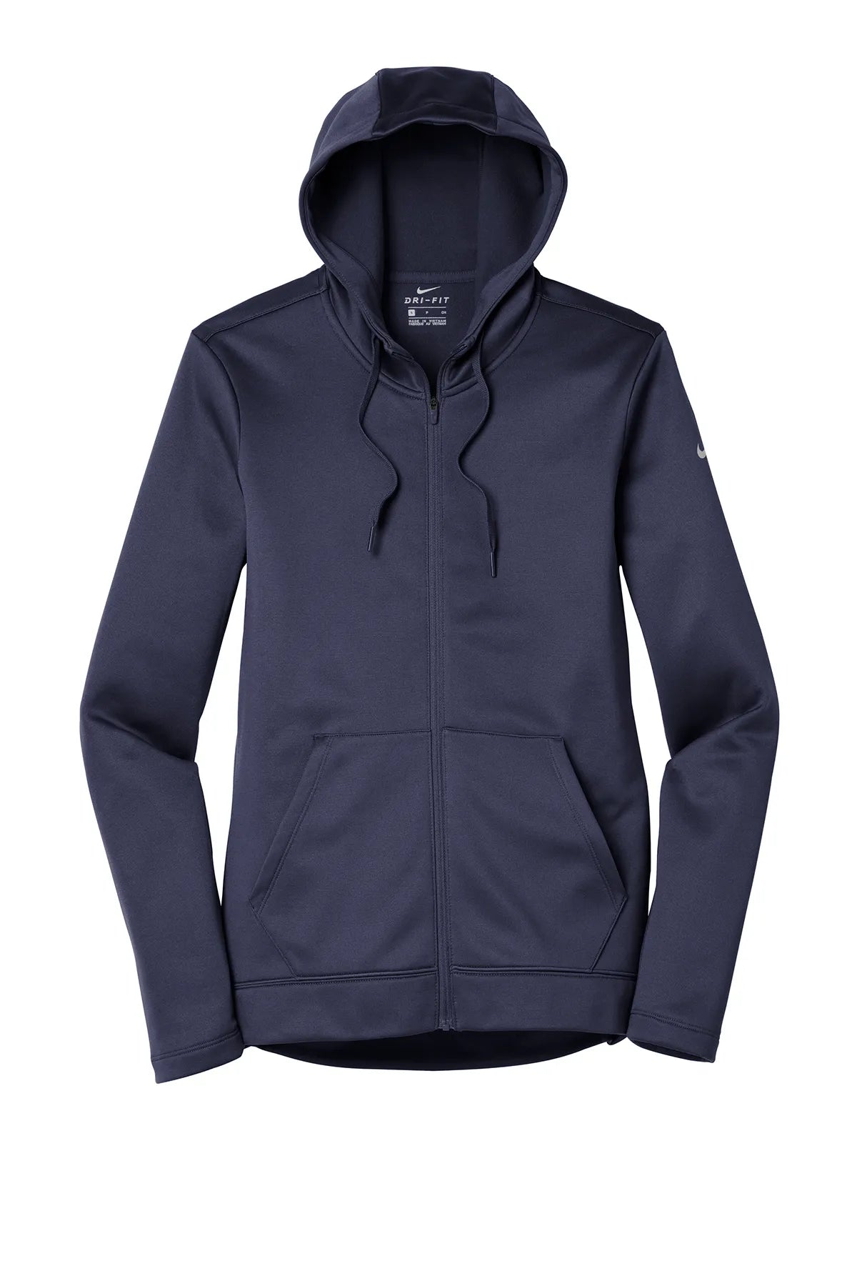 Nike Ladies Therma-FIT Full-Zip Fleece Hoodie. NKAH6264 Midnight Navy_4