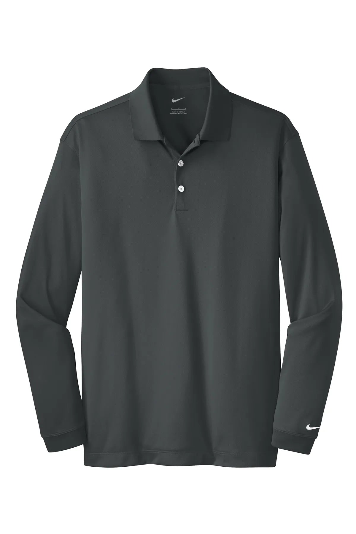 Nike Long Sleeve Dri-FIT Stretch Tech Polo. 466364 Anthracite_4